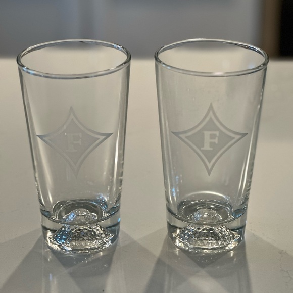 Furman University Pub Glasses, Set of Two - Picture 1 of 5